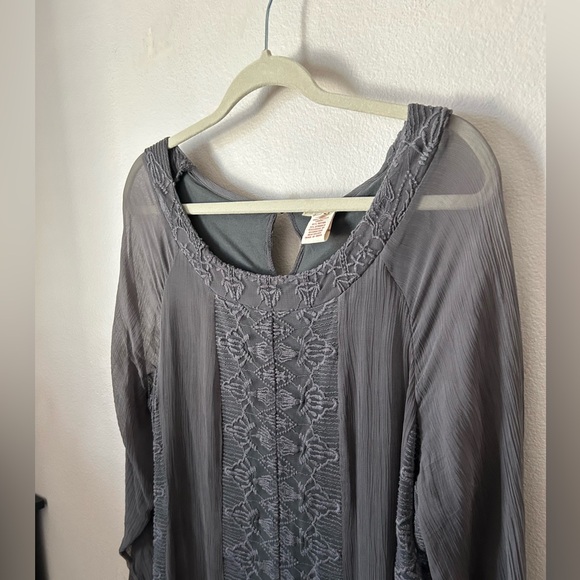 Sundance gray maxi dress size 14P - Picture 4 of 12